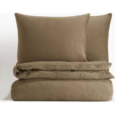 H&M Muslin Double/King Set Duvet Cover Green (200x200cm)