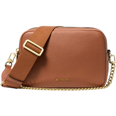 Michael Kors Bryant Medium Pebbled Leather Camera Crossbody Bag - Luggage