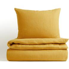 H&M Enkelt muslin Påslakan Gul (200x150cm)