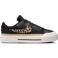 Nike Court Legacy Lift Women's Shoe - Black/Lt Khaki/Sail/Picante Red