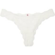 Victoria's Secret Dream Angels Lace Thong Panty - White/Ivory