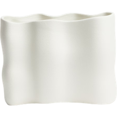 H&M Wide Stoneware - White Vase 16.3cm