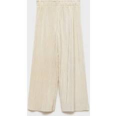 Gold Trousers Children's Clothing Mango Kids' Yasmin Metallic Trousers - Gold