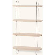 Søstrene Grene MDF Askefinér Jern 55 x 20 x 99,8 cm Sølvgrå Væghylde 20cm