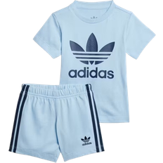 adidas Shorts Tee Kids Sæt - Clear Sky