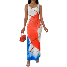 Fodralklänningar & Tighta klänningar - Multifärgade Shein Women Fashionable Long Dress With Waistline