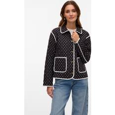 Vero Moda Jakker Vero Moda Vmsanne Quiltet Jakke - Black Dots