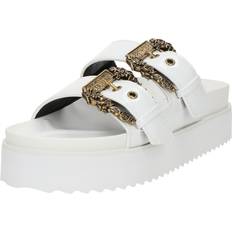 Syntetisk læder Hjemmesko & Sandaler Versace Jeans Couture Fondo Arizona Pantoletter - Hvid
