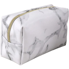 Shein 1pc Marble Pattern Pencil Bag, Modern High Capacity Office Stationery Organizer For School Student