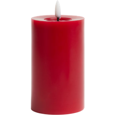 Star Trading Lys Uden Flamme Rød LED-lys 12.5cm