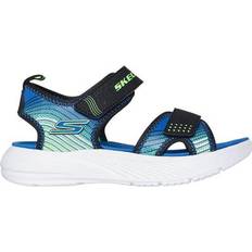 Skechers Sandals Children's Shoes Skechers Microspec-Splash Sandals - Black/Lime