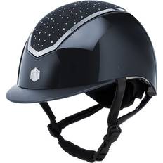 Ridsport Charles Owen Ridhjälm Kylo Gloss Crystal - Marinblå/Silver