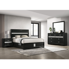 Bed Packages Coaster Miranda 4-Piece Bedroom Set White - Black