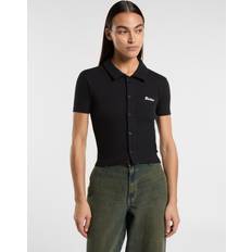 Dickies Polotrøjer Dickies Sort Baby T-shirt Med Knapper