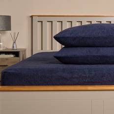 OHS Teddy Fleece Pillow Case Blue (75x50cm)