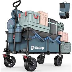 Sekey XXL Bollerwagen Faltbar mit Erweiterbarer Heckklappe 135L 200L
