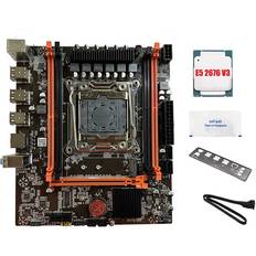 Motherboards Tauoh X99E Motherboard E5 2676 V3 CPU Thermal Grease Support LAN Card