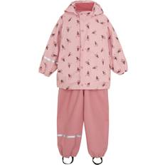M Regnställ Barnkläder CeLaVi Regenkleidung Med Träger - Peach Blossom Med Eistüten