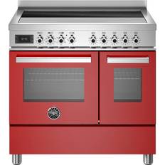 Bertazzoni 90 cm Komfurer Bertazzoni Professional Series PRO95I2EROT Induktionskomfur Rosso