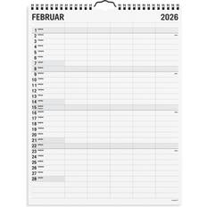 Mayland Studie Familiekalender Black and White 5 kol. 2025/2026
