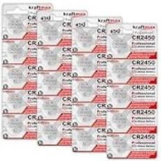 Kraftmax 20-pack CR2450 Lithium Batteri Med 3V CR 2450