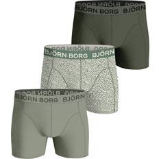 Gröna - Herr Underkläder Björn Borg Cotton Stretch Boxershorts - Grön