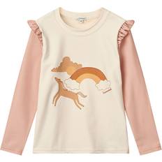 Brun UV-tøj Liewood Badebluse - Pale Tuscany/Ecru