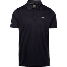 Polo Shirts Trespass Mens Active Polo Shirt Mckay - Dark Flint Marl