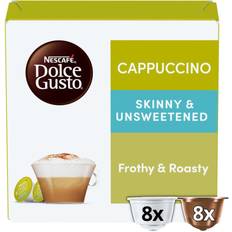 Nescafé Dolce Gusto Cappuccino Skinny Unsweetened Light Coffee Pods Pack of 3