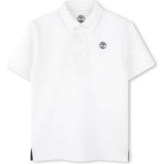 Organic Cotton Polo Shirts Timberland Kids' Cotton Pique Polo Shirt - White