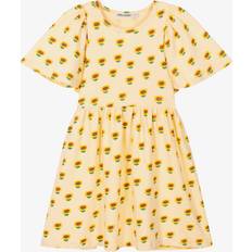 S Dresses Children's Clothing Bobo Choses Girls Yellow Sunflower Cotton Dress - Yellow