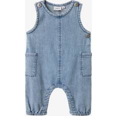 9-12M Jumpsuits Name It Fred Bag Denim Overall - Blue Denim