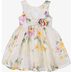 Abel & Lula Girls Elegantes Kleid Floral Print Dress White