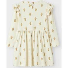 Jersey Klänningar Lil'Atelier Turtledove Ice Cream Gavo Enk Klänning - 92