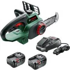 Bosch UniversalChain P4A 18V Cordless Chainsaw 200mm 2 x 4Ah Li-ion Battery Charger