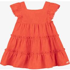Tartine et Chocolat Girls Red Ruffle Dress - 4 Year