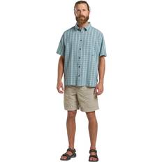 Jack Wolfskin Men Shirts Jack Wolfskin Meseta Short Sleeved Shirt - Dark Navy