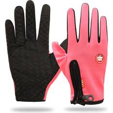 Men - Pink Gloves & Mittens Maxpower Man Warm Winter Gloves Touchscreen Waterproof Windproof Glove - Pink