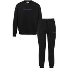 Black Suits Sixth June Sweatshirt And Jogging Suit Set - Noir
