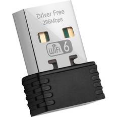 Network Cards & Bluetooth Adapters Tlily Wireless WiFi 6 Adapter AX286 802.11Ax 2.4GHz Free Driver USB Network Card