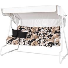 Varax Hängmattor Varax De Luxe Komplett Hammock 196 cm Vit Blommig Vit