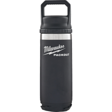 Milwaukee Packout Drinks Bottle Chug Lid 532ml Black Thermos