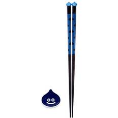 Blåa Ätpinnar Square Enix Smile Slime Japanese Series Rest Set Blue & Blue Chopsticks