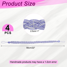 Mounts & Hooks for Curtains Unique Bargains 4 Pcs Curtain Tiebacks Braided Drapery Holdback 56 cm