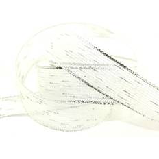Silver Wrapping Paper & Gift Wrapping Supplies Berisfords Empire Metallic Ribbon 100 Silver 4cm per Metre