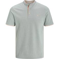Jack & Jones Green Polo Shirts Jack & Jones Plain Shirt Collar Polo Vert