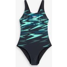 Speedo Women's Hyberboom Placement Swimsuit - Black