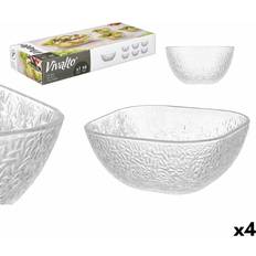Vivalto Transparent Glas Skålset 20x20x8 cm Skål