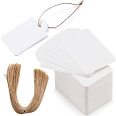 White Gift Tags Prim Primbeeks 200pcs Premium Gift Tags with 200 Root Natural Jute Twine