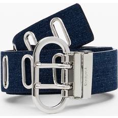 Blå - Denim/Jeansstof Bælter Desigual Bælte - Blue Denim/Sølv